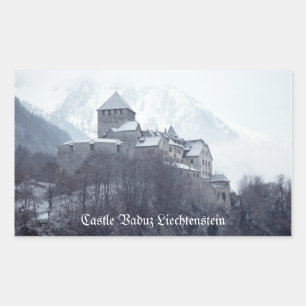 Sticker Rectangulaire Château Vaduz Liechtenstein