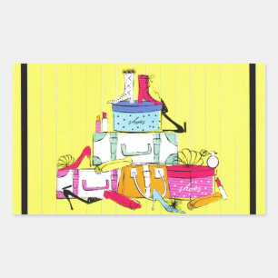 Sticker Rectangulaire Chaussures Chaussures Chaussures & Bagages Joli De