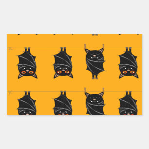 Sticker Rectangulaire chauves-souris