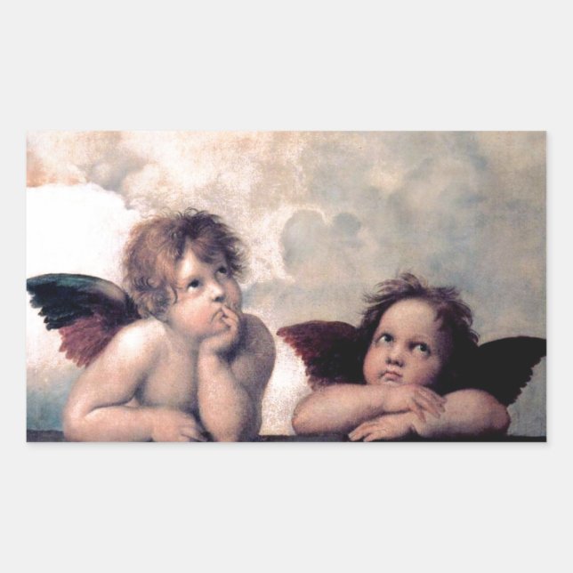 Sticker Rectangulaire Chef-d'oeuvre de Sweet Italian Angels Renaissance (Devant)