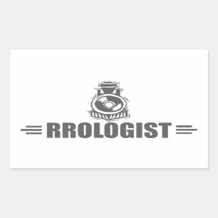 Sticker Rectangulaire Chemin de fer humoristique