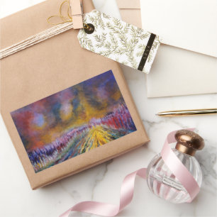 Sticker Rectangulaire Chemin pourpre