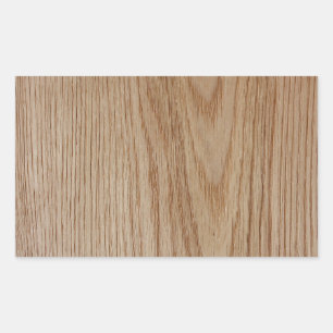 Sticker Rectangulaire Chêne Graisse de bois Look