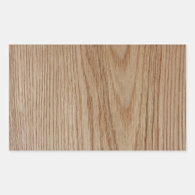 Sticker Rectangulaire Chêne Graisse de bois Look (Devant)