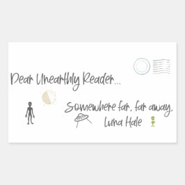Sticker Rectangulaire Cher lecteur non mensuel