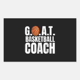 Sticker Rectangulaire Chèvre Basketball entraîneur cadeau