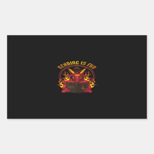 Sticker Rectangulaire Chèvre Satanic Pagan Premium
