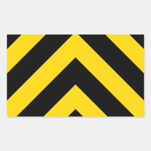Sticker Rectangulaire Chevrons audacieux de la route