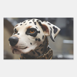 Sticker Rectangulaire Chien dalmate
