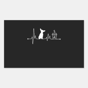 Sticker Rectangulaire chihuahua pulsation pulsation petit amant petit