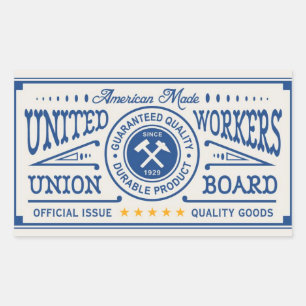 Sticker Rectangulaire Choisir un produit fabriqué en Union