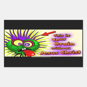 Sticker Rectangulaire chrétien