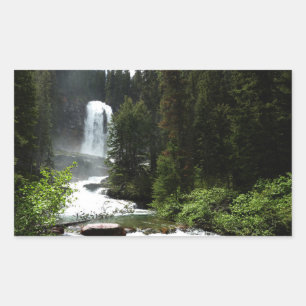 Sticker Rectangulaire Chutes de Virginie au parc national Glacier