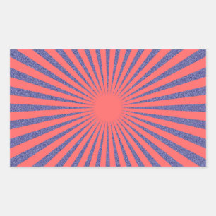 Sticker Rectangulaire Cible rouge -