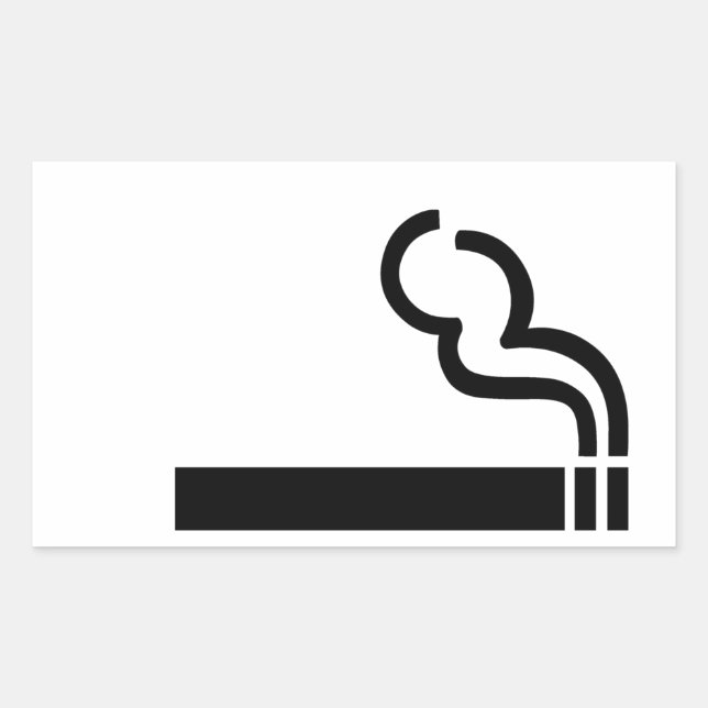 Sticker Rectangulaire Cigarette (Devant)