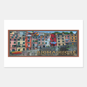 Sticker Rectangulaire Cinque Terre - Chambres de Riomaggiore