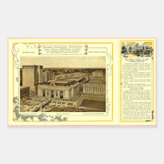 Sticker Rectangulaire Circulaire ferroviaire NYCentral - Grand Central T