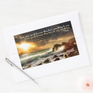Sticker Rectangulaire Citation de Platon Inspirationnelle "Les hommes sa