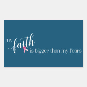 Sticker Rectangulaire Citation inspirante Sensibilisation au cancer du s