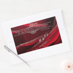 Sticker Rectangulaire Citation inspirante "Un peu de parfum"