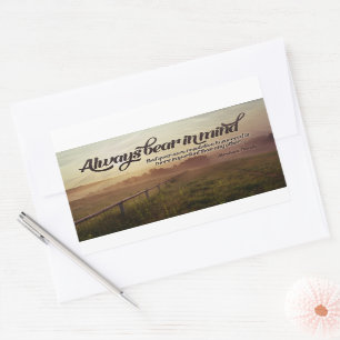 Sticker Rectangulaire Citation Inspirationnelle Abraham Lincoln "Toujour