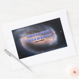 Sticker Rectangulaire Citation Inspirationnelle de Frederick Douglass "P