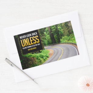 Sticker Rectangulaire Citation Inspirationnelle de Henry David Thoreau "