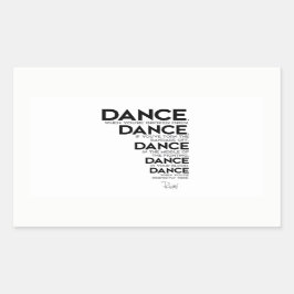 Sticker Rectangulaire CITATIONS : Rumi : Danse, danse, danse