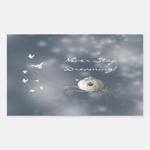 Sticker Rectangulaire Citrouille de Cendrillon