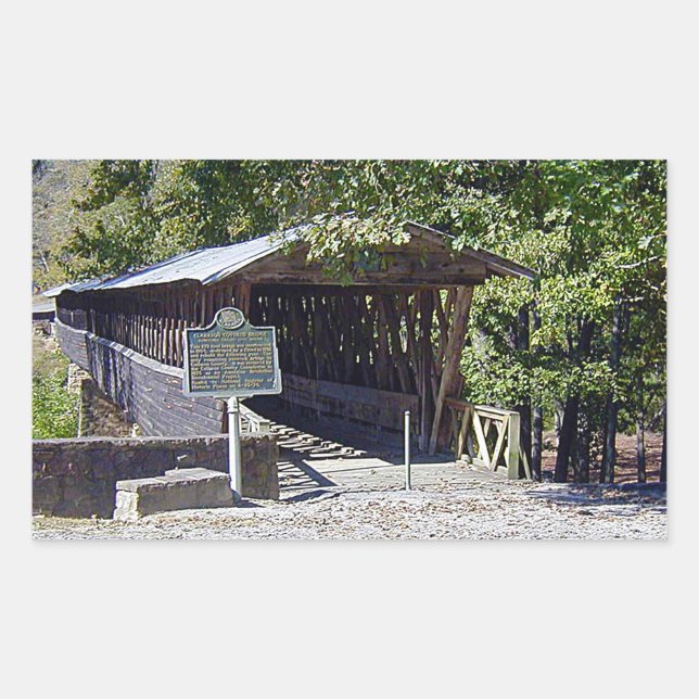Sticker Rectangulaire Clarkson Pont couvert Alabama (Devant)