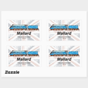 Sticker Rectangulaire Classe A4 LNER Profil de locomotive à hélice