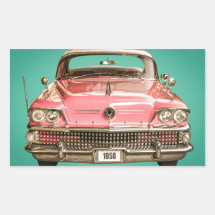 Sticker Rectangulaire Classic Buick 1958 Century Car