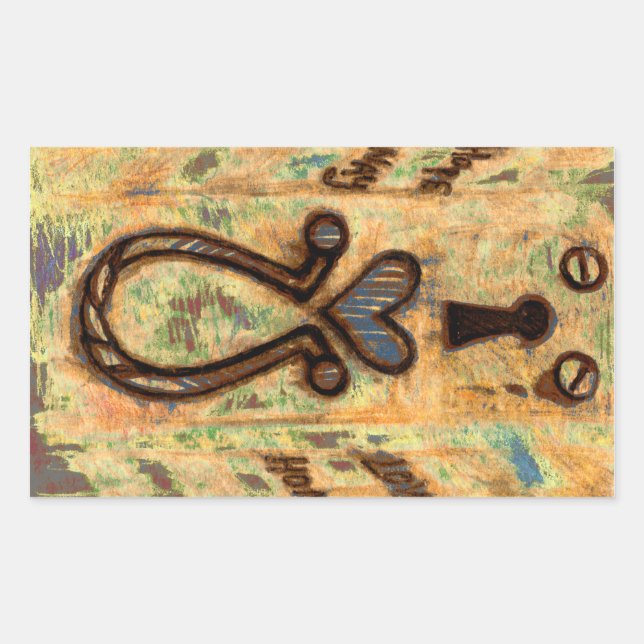 Sticker Rectangulaire Clavier et coeur (Devant)