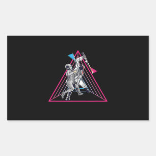 Sticker Rectangulaire clôtures Jeu de jeu de jeu sport 90s clôture