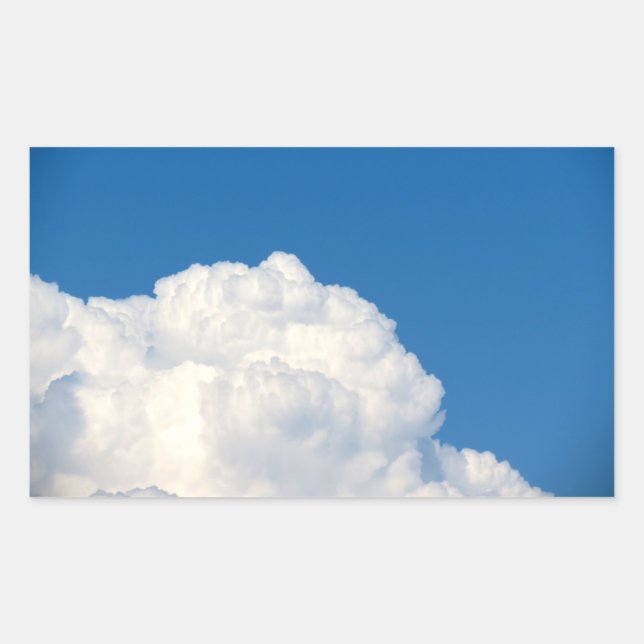Sticker Rectangulaire Cloud blanc 9 (Devant)