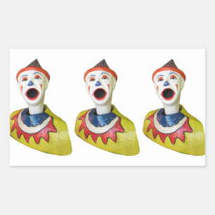 Sticker Rectangulaire Clown carnavalesque