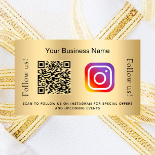 Sticker Rectangulaire Code qr affaires or instagram