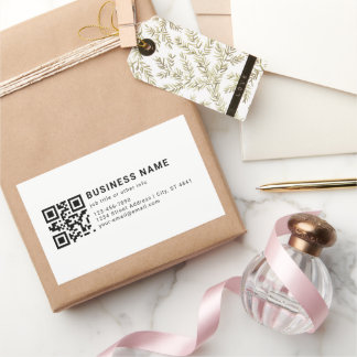 Sticker Rectangulaire Code QR promotionnel d'entreprise