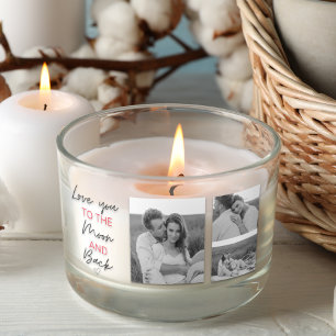 Sticker Rectangulaire Collage Couple Photo & Citation Romantique À La Lu