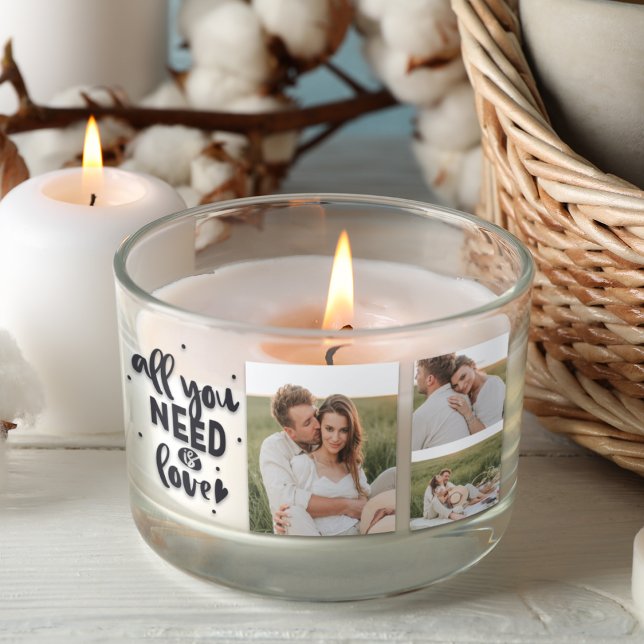 Sticker Rectangulaire Collage Couple Photo & Tout Ce Dont Vous Avez Beso (Créateur téléchargé)