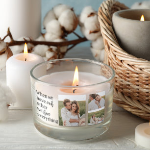 Sticker Rectangulaire Collage moderne Photo Romantique Couple Citation C