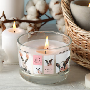 Sticker Rectangulaire Collage photos de chiens Le chien est mes valent