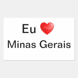 Sticker Rectangulaire Colle Minas Gerais Brésil