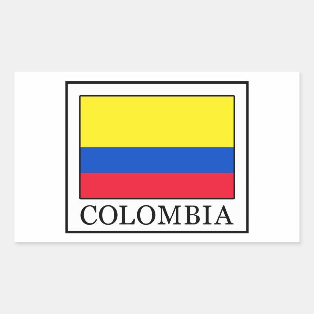 Sticker Rectangulaire Colombie (Devant)