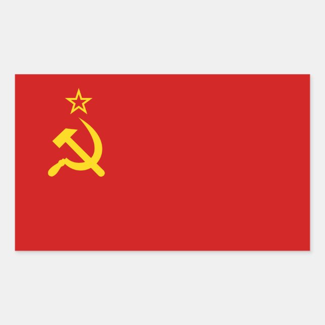 Sticker Rectangulaire Communauté Russia Flag USSR (Devant)