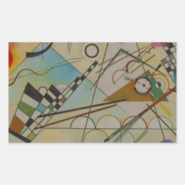 Sticker Rectangulaire Composition Kandinsky VIII (Devant)