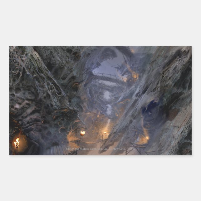 Sticker Rectangulaire Concept de ville de Goblin - Ponts (Devant)