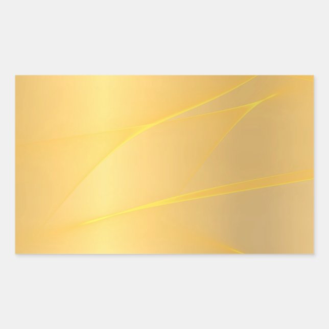 Sticker Rectangulaire Conception élégante modèle vierge or faux glamour (Devant)