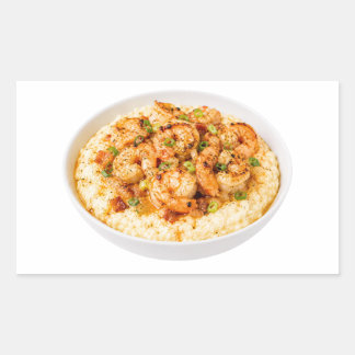 Sticker Rectangulaire Confort crémeux de crevettes et de gruau