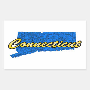 Sticker Rectangulaire Connecticut